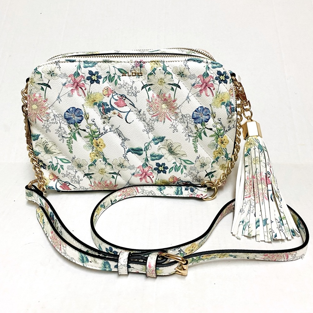 ALDO Crossbody Floral Bag with Tassel